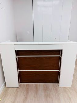The 63-inch LED Lights Reception Desk.