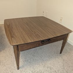 $150 Vintage Lane Square Drawer Coffee Table 
