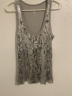 Women Ninety 90 Sequin Tank Top