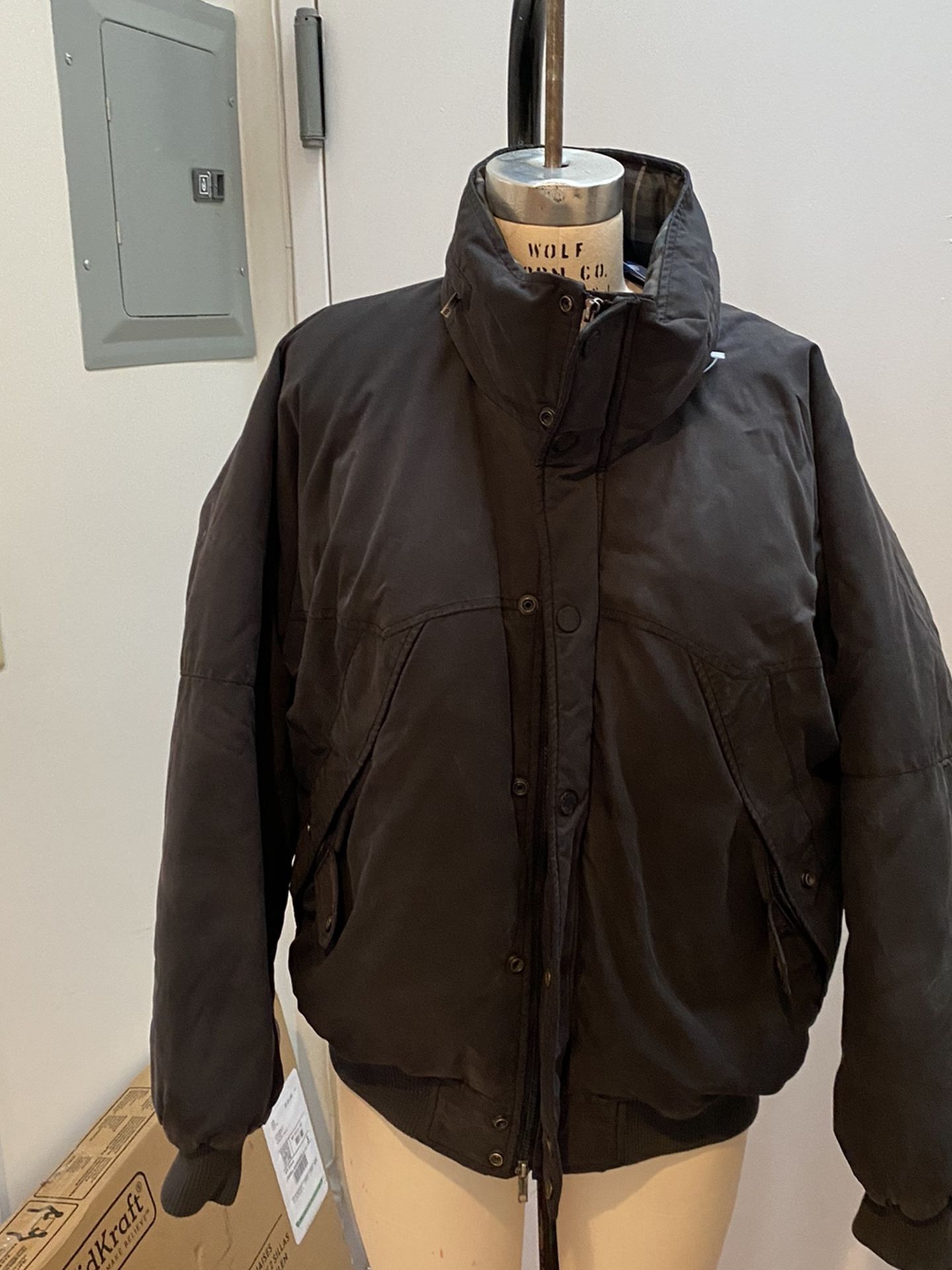 Burberry Men's Black Down Puffer Coat Jacket Size XL. Condition is "Pre-owned". See pictures ask questions and make an offer!
