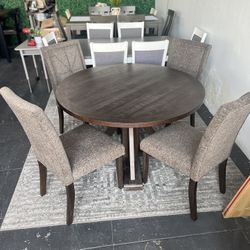 Round Dining Table Set