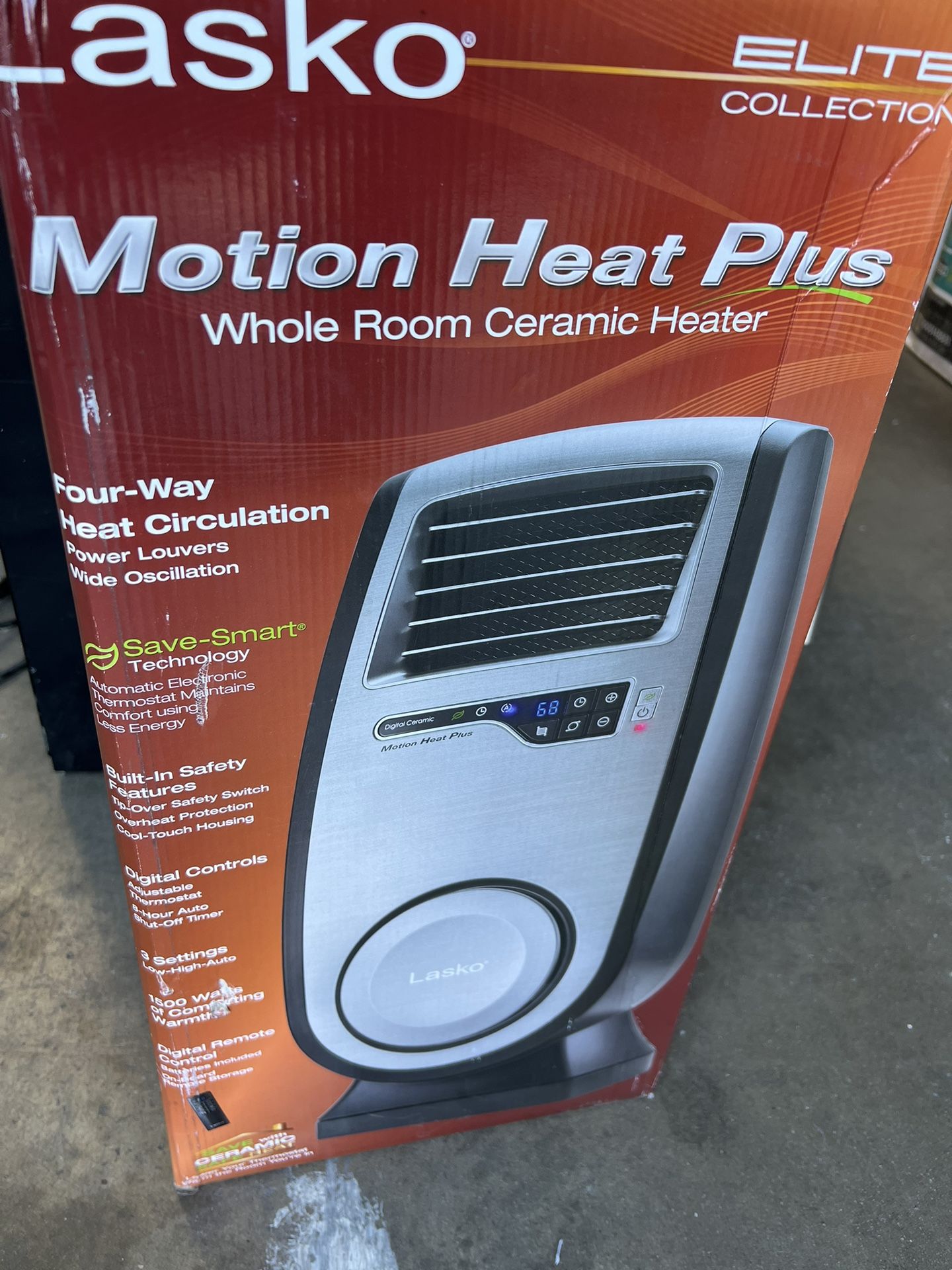 Lasko 1500 Watt Electric Portable Whole Room Ceramic Heater with