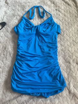 Carmen Marc valvo blue swimwear