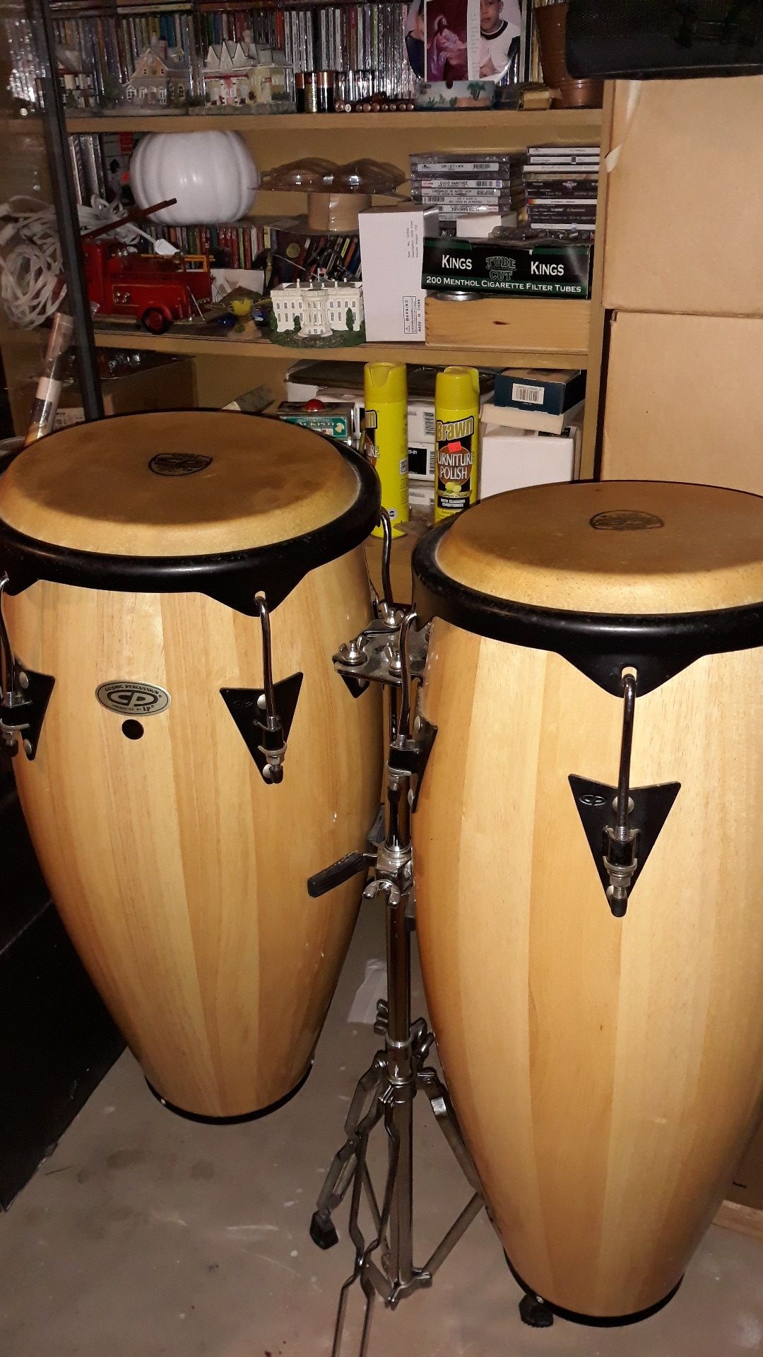 Cosmic CP percussion congas whit stand almost new for Sale in Lyons, IL OfferUp