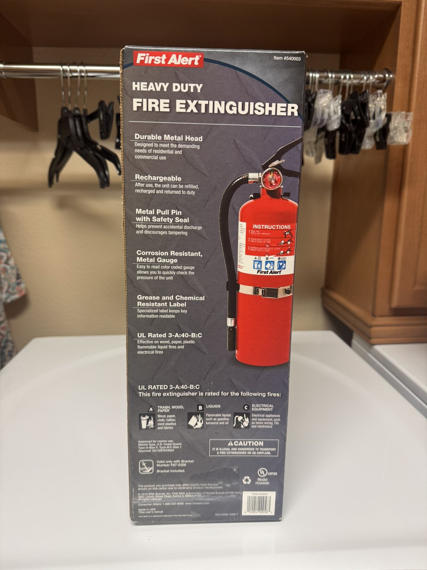 First Alert Fire Extinguisher