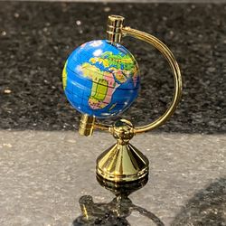 Miniature Globe World Map  1”H 2”W 