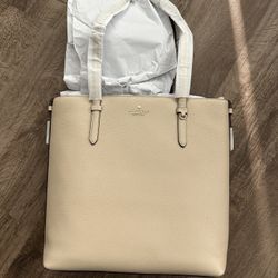 New Kate Spade New York Medium Leather Tote Light Sand