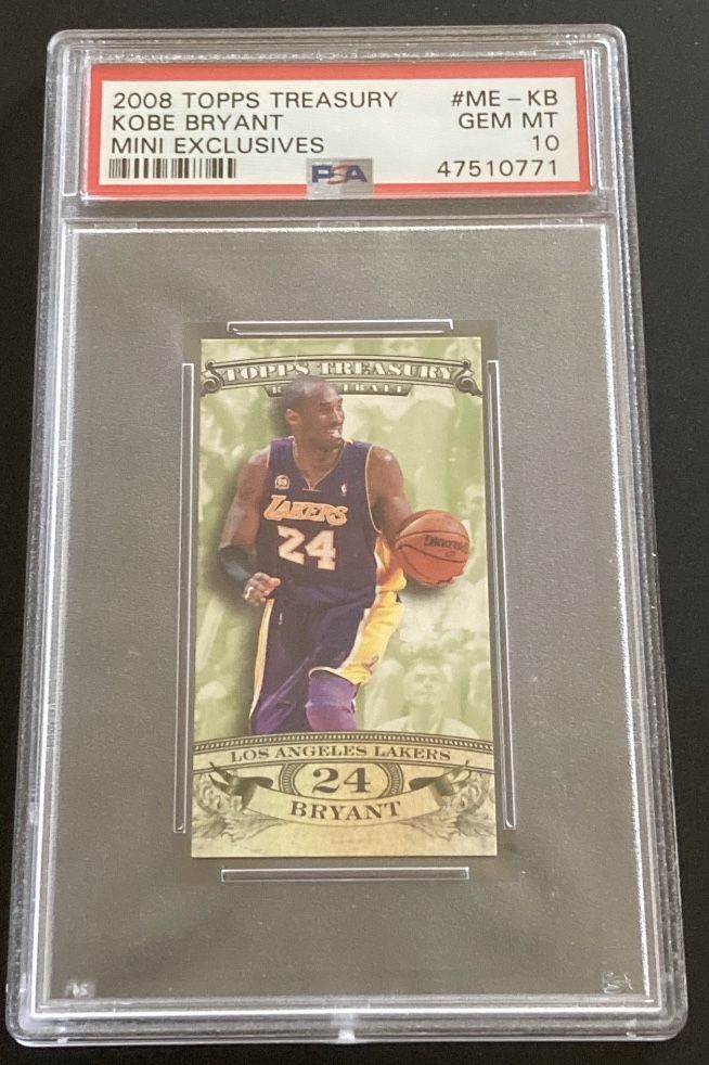 Kobe Bryant 2008-09 Topps Treasury Mini Exclusives /278 PSA 10 💎 GEM MINT POP 2 card