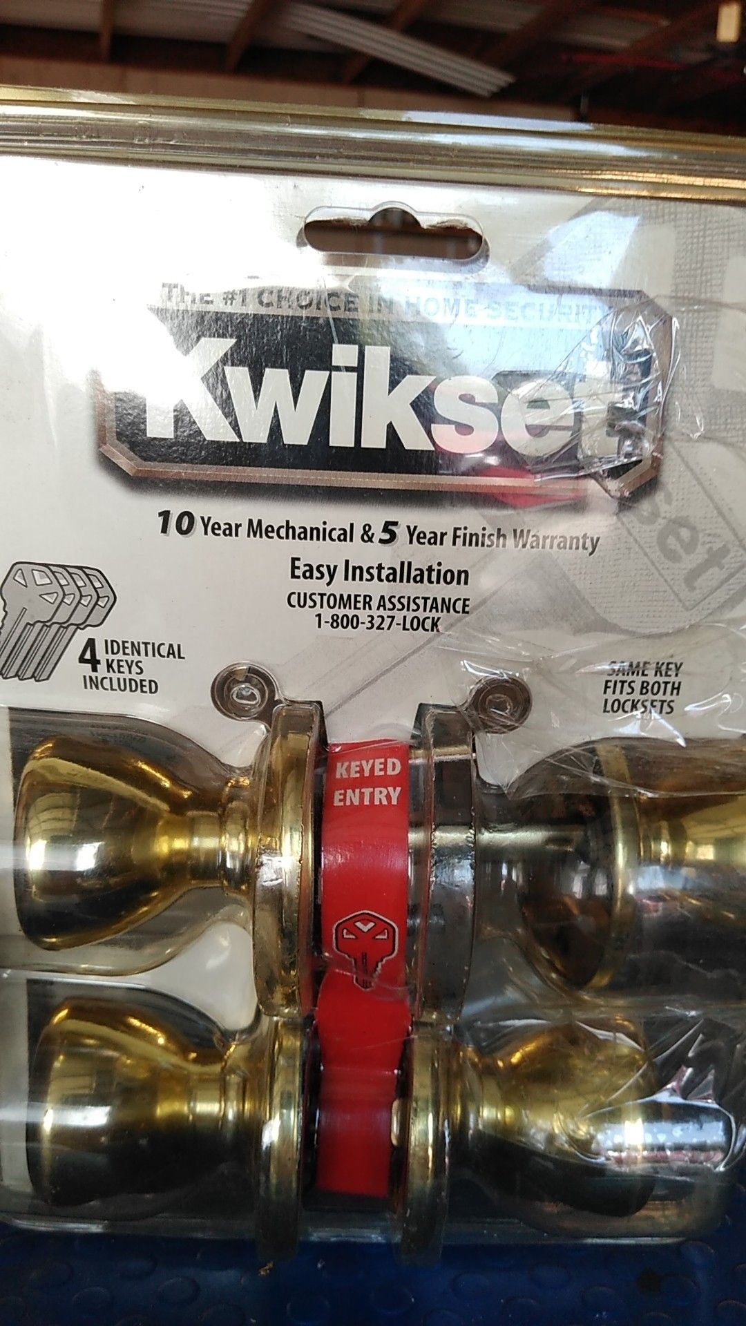 Ass attitude Kwikset door handles with four keys$10 or best offer never been used