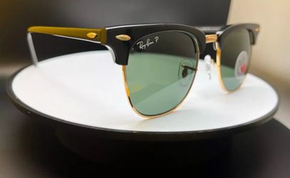 Brand New Sealed Ray-Ban RB 3016 Polarized Clubmaster in Classic Green / Black