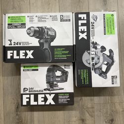 Flex 24v Tools Drill Circular Saw And Jigsaw Battery And Charger