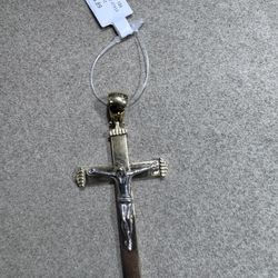 18k Cross Pendant 