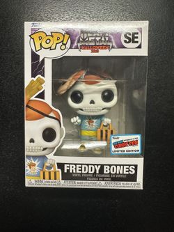 Freddy Bones Funko Pop Skeleton NYCC 2023 Heavy Metal Halloween Con Sticker