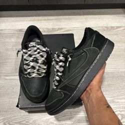Travis Scott x Air Jordan 1 Retro Low  OG SP Black Phantom 