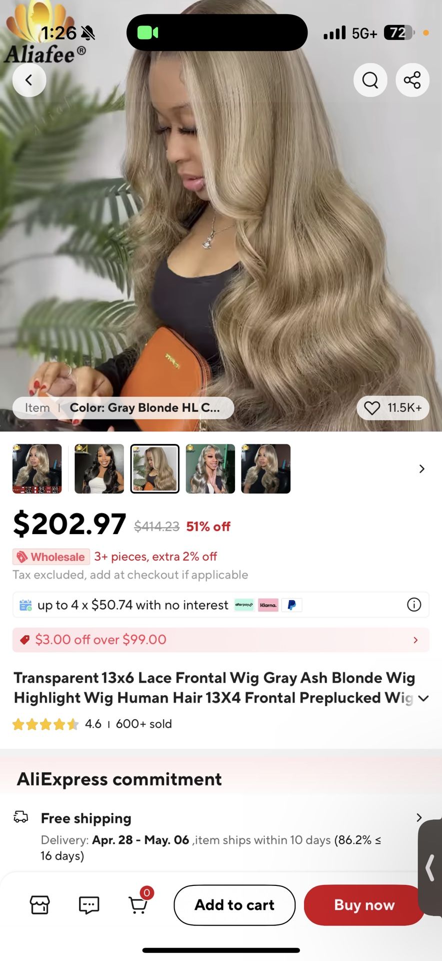 WIG FOR SALEEEE !!