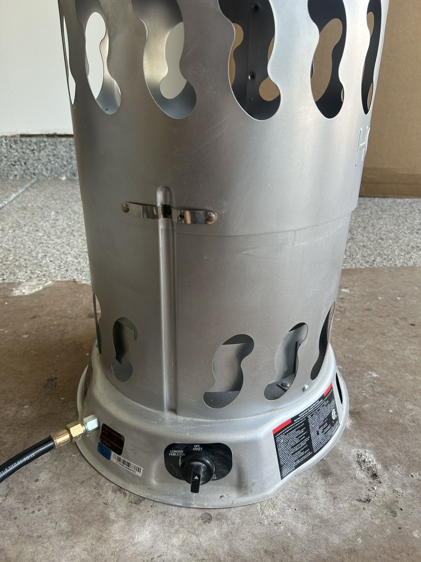 Propane heater only used a few times