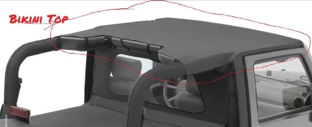 Rare OEM Factory Jeep Wrangler JK 2-Door Bikini Top 2007-2018