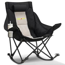 Unisakey Oversized Rocking Camping Chair