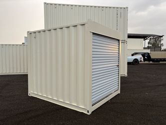 10 FOOT CUSTOM REFURBISHED W/ROLL UP DOOR 8’6 TALL SHIPPING CONTAINER,SHED,STORAGE,CONEX