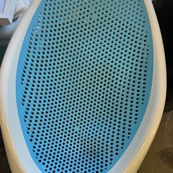 Baby bathtub support, crib liner, dinosaur car holder