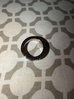 Chrome heart ring