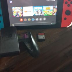 Nintendo Switch With Game And Accessories