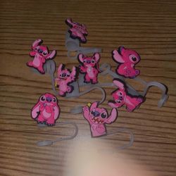 Stitch/angel Straw Toppers 