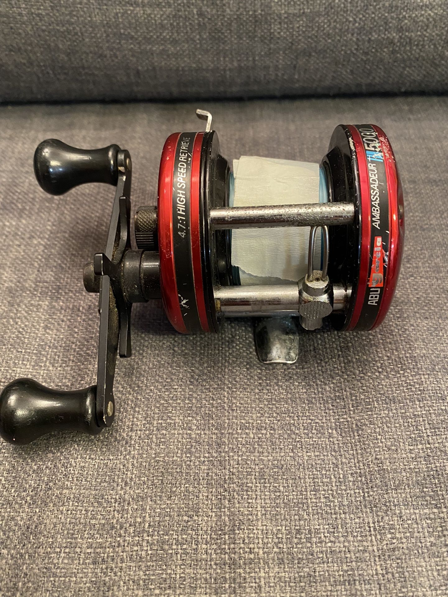 ABU GARCIA AMBASSADEUR HIGH SPEED 5000 BAITCASTING FISHING REEL SWEDEN