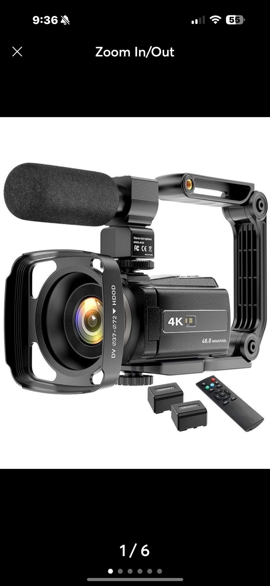 Video Camera Camcorder 4K 48MP YouTube Camera WiFi Digital Camera Vlogging Camera Vlog Video Camera Camcorder Night Vision Camcorder with Remote, Micr
