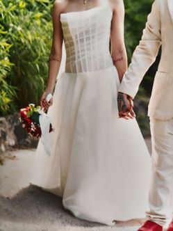 White Ball Gown Wedding Dress
