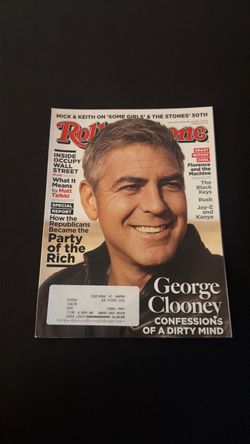 Rolling Stone Magazine George Clooney Cover Issue