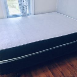Full Size Double Side 9” Thick And Box Spring Brand New Delivery 🚚 Available 