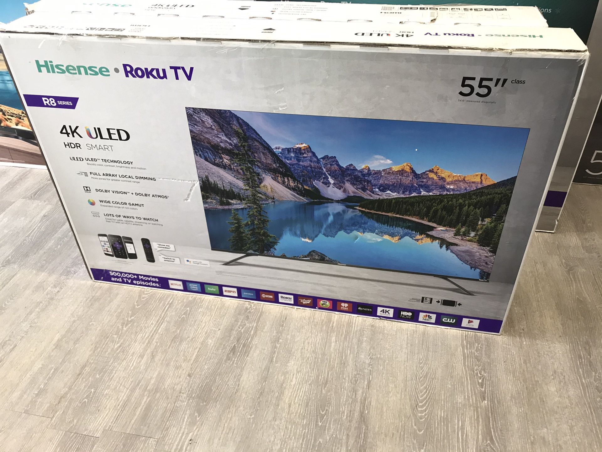 55 INCH HISENSE 4K ROKU R8 SMART TV 📺