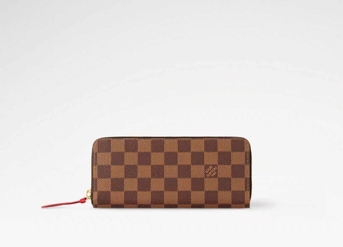 Louis Vuitton Clémence Wallet - Red Damier Ebene