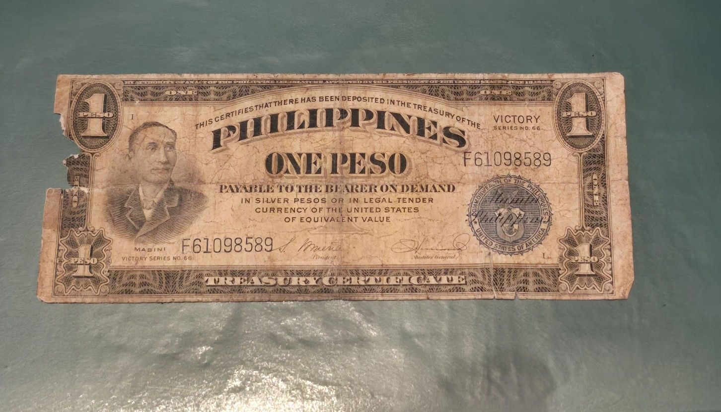 1940s Philippines Peso Victory Series No. 66
vintagecorky