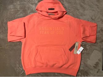 NEW Fear of God Essentials Coral Hoodie (Size XS, S, L, XL)100% Authentic ✅