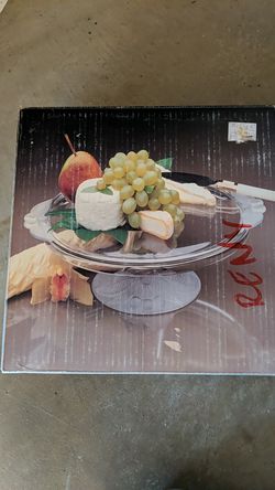 MIKASA crystal cherry cake stand
