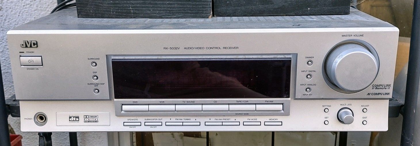 JVC RX-5032VSL Audio/Video A/V AV Control Receiver 5.1 Dolby Digital Pro Logic II Surround Sound