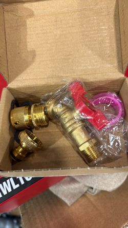 1/2" MIP Faucet with brass hose quick connects