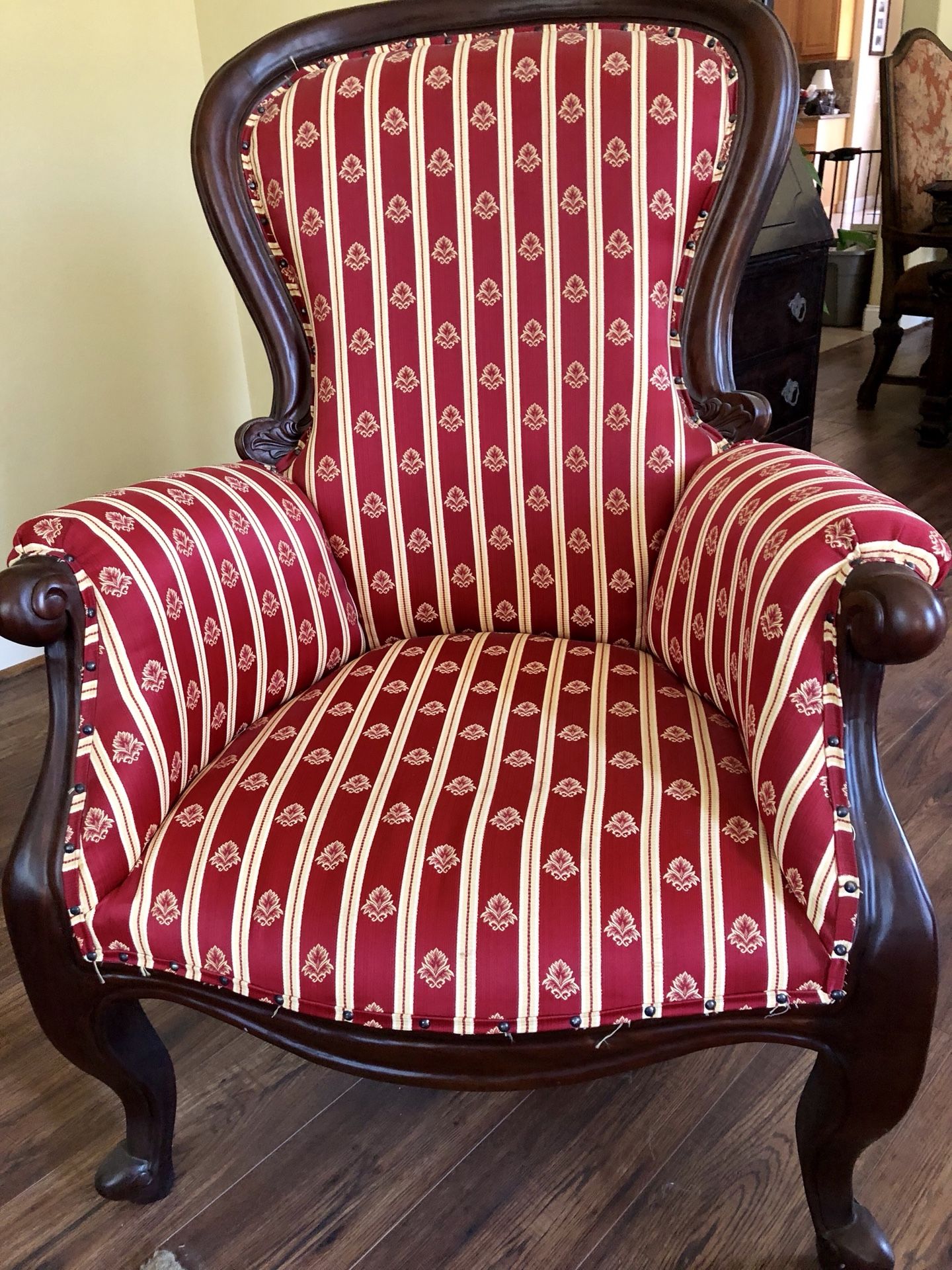 Solid Wood Accent Arm Chair