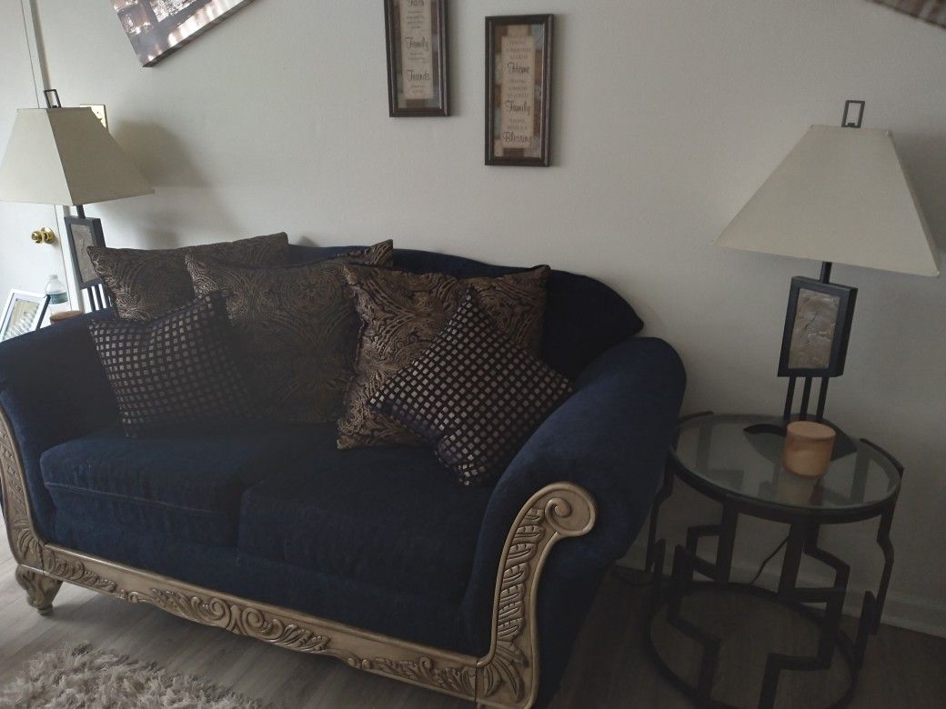 Sofa Set End Tables And lamps