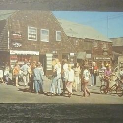 Tuna Wharf Bearskin Neck Rockport Massachusetts Cape Ann Late 1960's Early 1970's Scenic Unused Vintage Collectible Postcard Post Card PC
