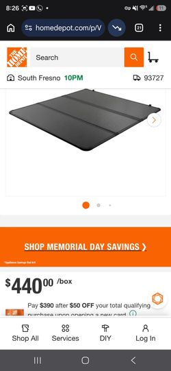 Trifold truck bed cover