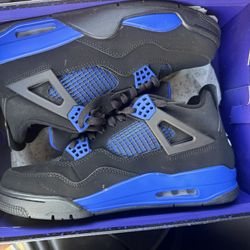 Deadstock Jordan 4 Retro Black Blue | Brand New w/ Box | Size 11;