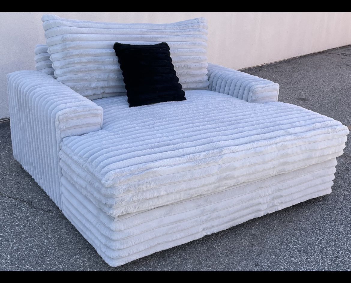 Brand New Comfy Corduroy Sofa Sectional Chaise