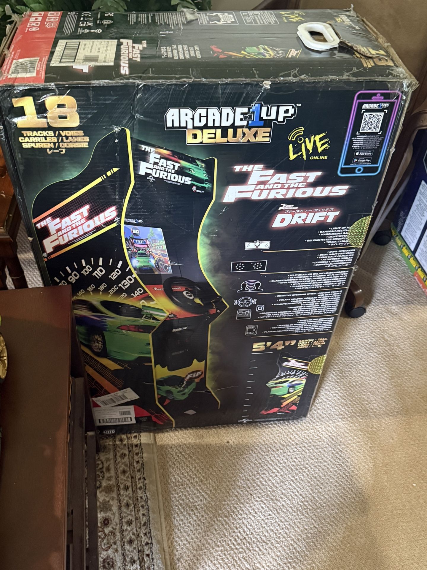 The Fast & The Furious Deluxe Arcade Machine New