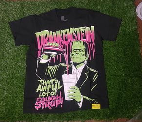 Drankenstein An Awful Lot Of Cough Syrup Tee Sizes-S-M-L