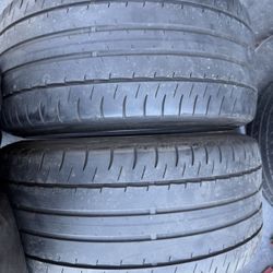 (2) 265/35R19 PAIR OF USED TIRES DUNLOP 50% LIFE !!