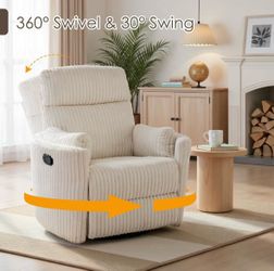 BRAND NEW, STILL IN BOX! Beige recliner