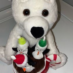 Christmas Warm Wishes Bear Singing 